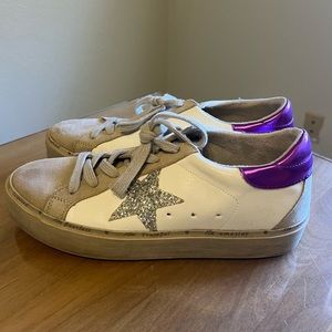 Golden Goose Lookalike Purple Silver Star Size 9